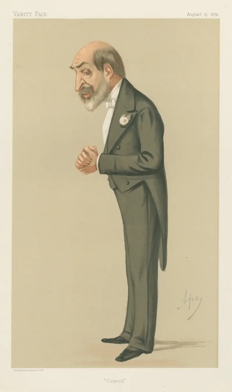 Politicians – ‘Council’. Sir Arthur Helps. August 15, 1874 av Carlo Pellegrini