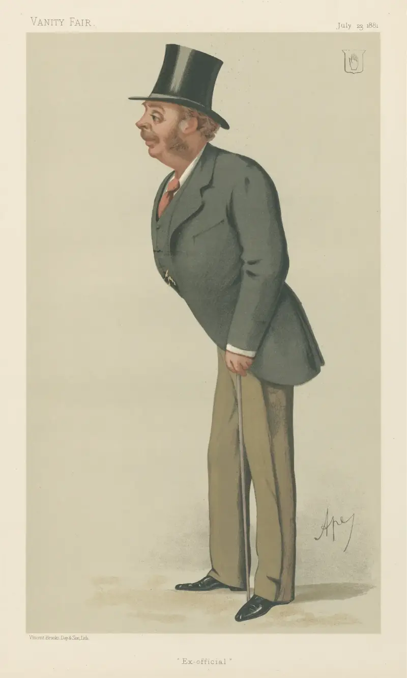 Politiker – „Ex-official“. Sir Matthew White Ridley. 23. Juli 1881 von Carlo Pellegrini
