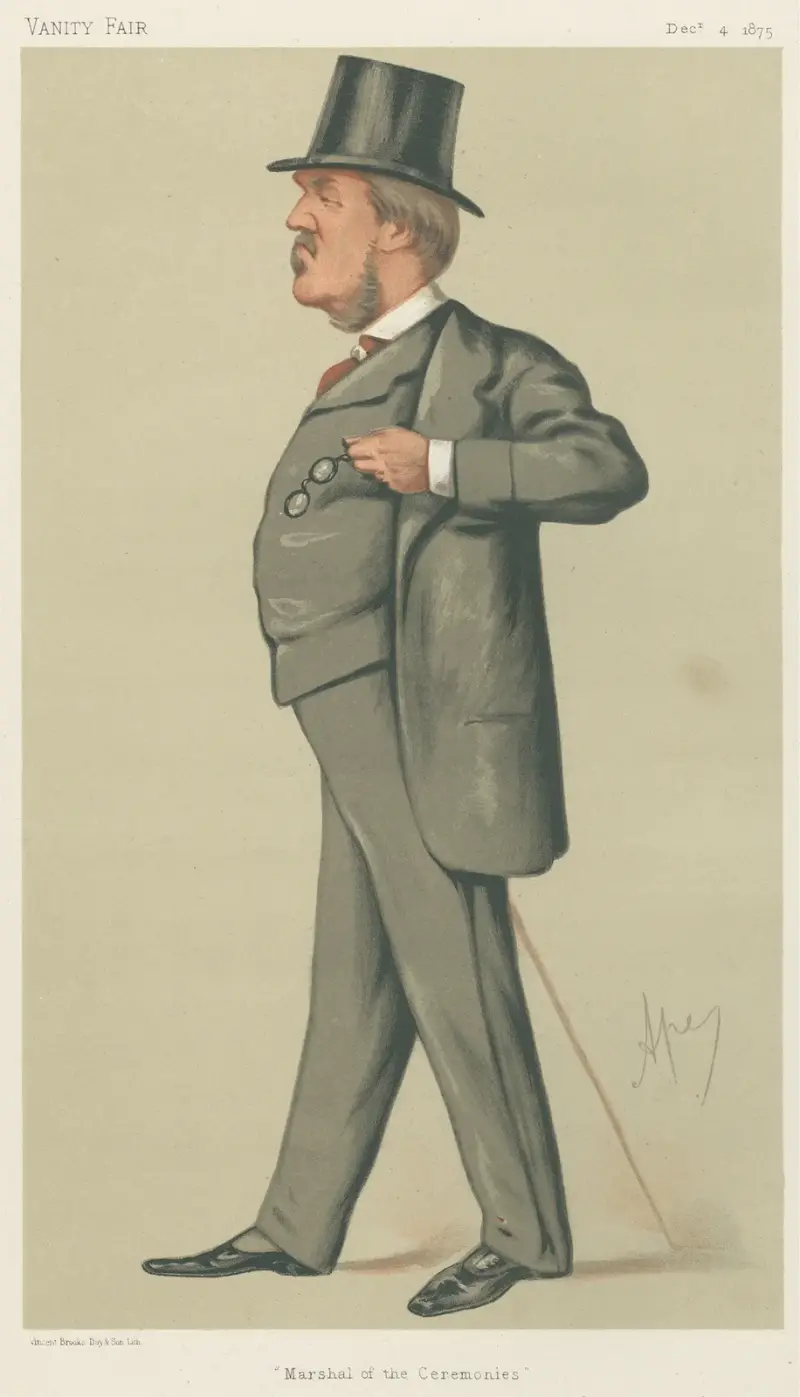Politycy – „Marszałek ceremonii”. Hon. Spencer Lyttelton, Carlo Pellegrini