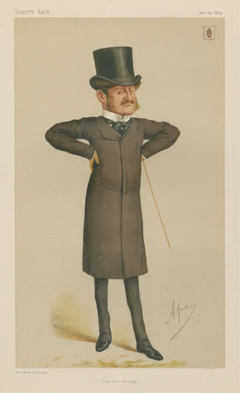Politiker – „Unser Sir Gearge (sic)“. Sir George Orby Wombwell. 24. Januar 1874 von Carlo Pellegrini