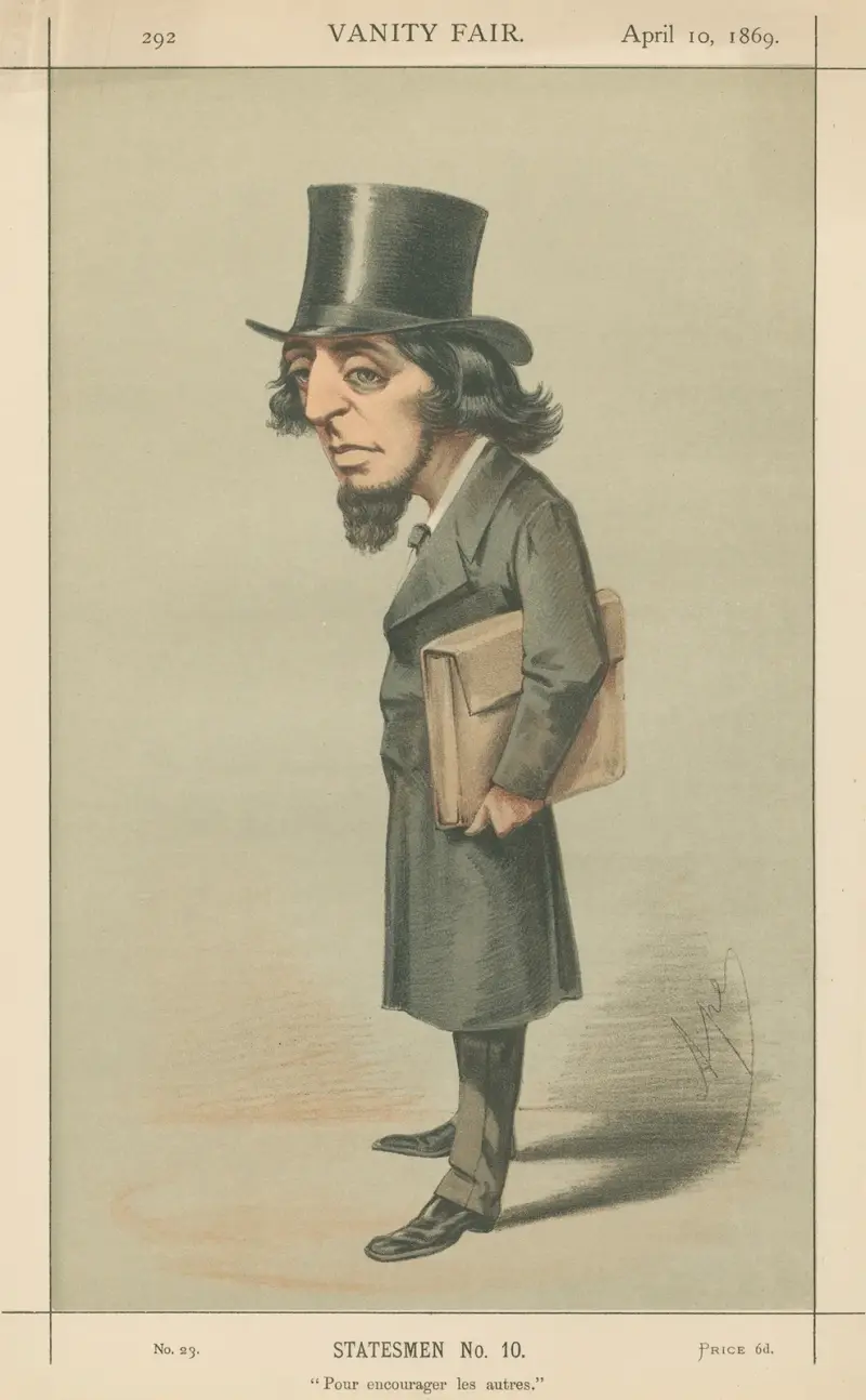 Politycy – „Pour encourager les autres”. Rt. Hon. James Stansfeld. 10 kwietnia 1869, Carlo Pellegrini