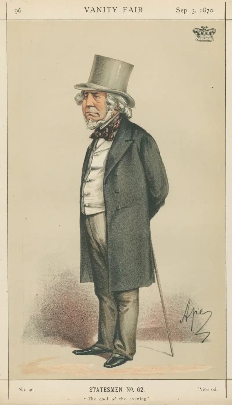 Politicians – ‘The Cool of the evening’. Lord Houghton. 3 September 1870 av Carlo Pellegrini