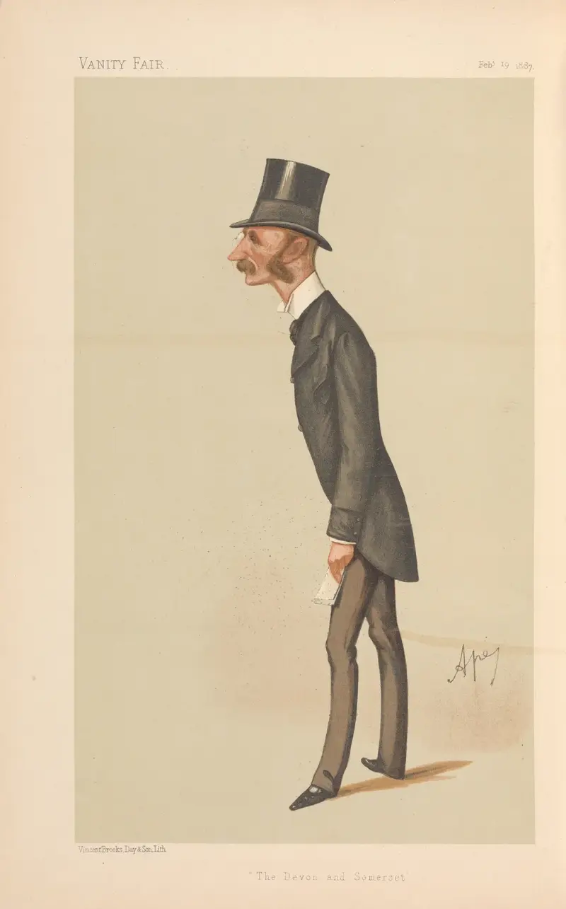 Politicians – ‘The Devon and Somerset’. The Viscount Ebrington. February 19, 1887 av Carlo Pellegrini