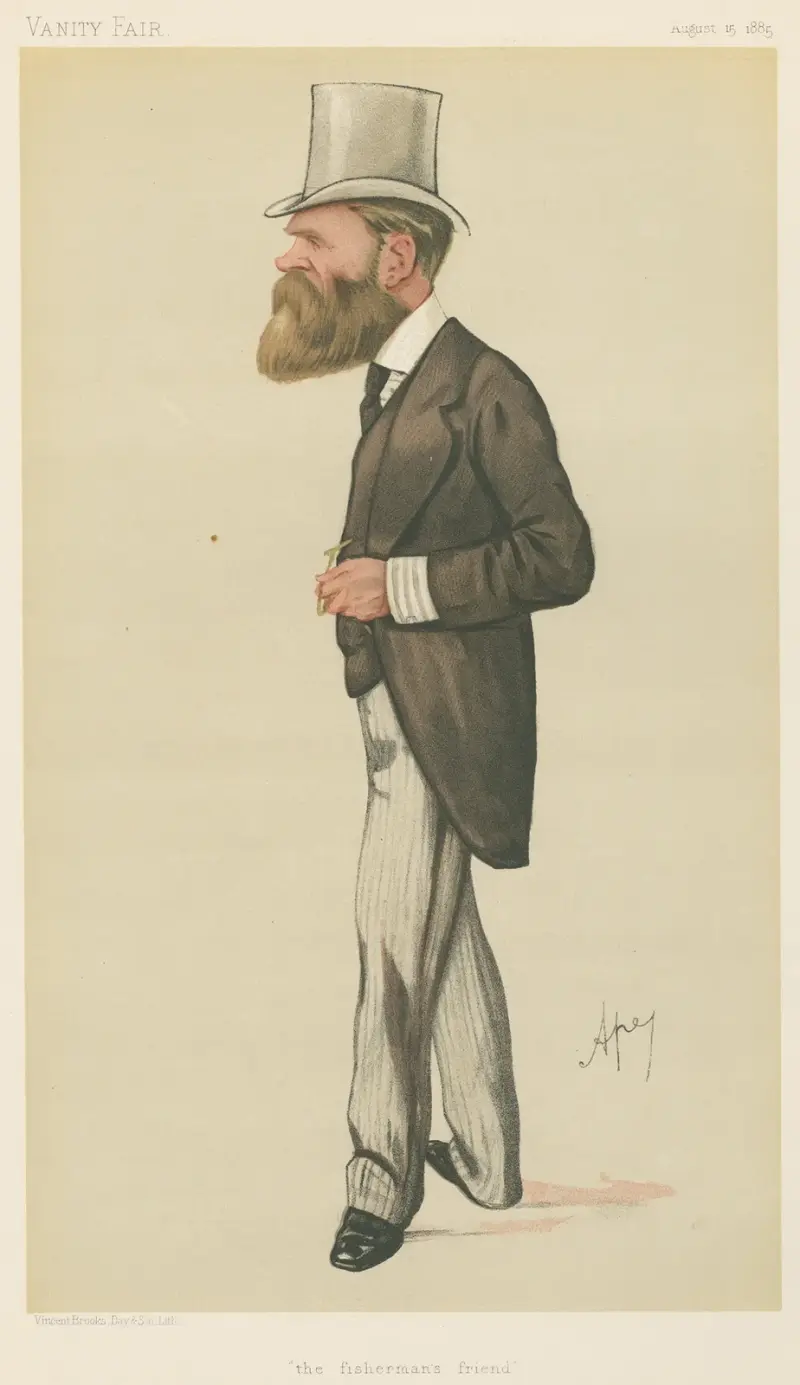 Politiker – „Der Freund des Fischers“. Mr. Edward Birkbeck. 15. August 1885 von Carlo Pellegrini
