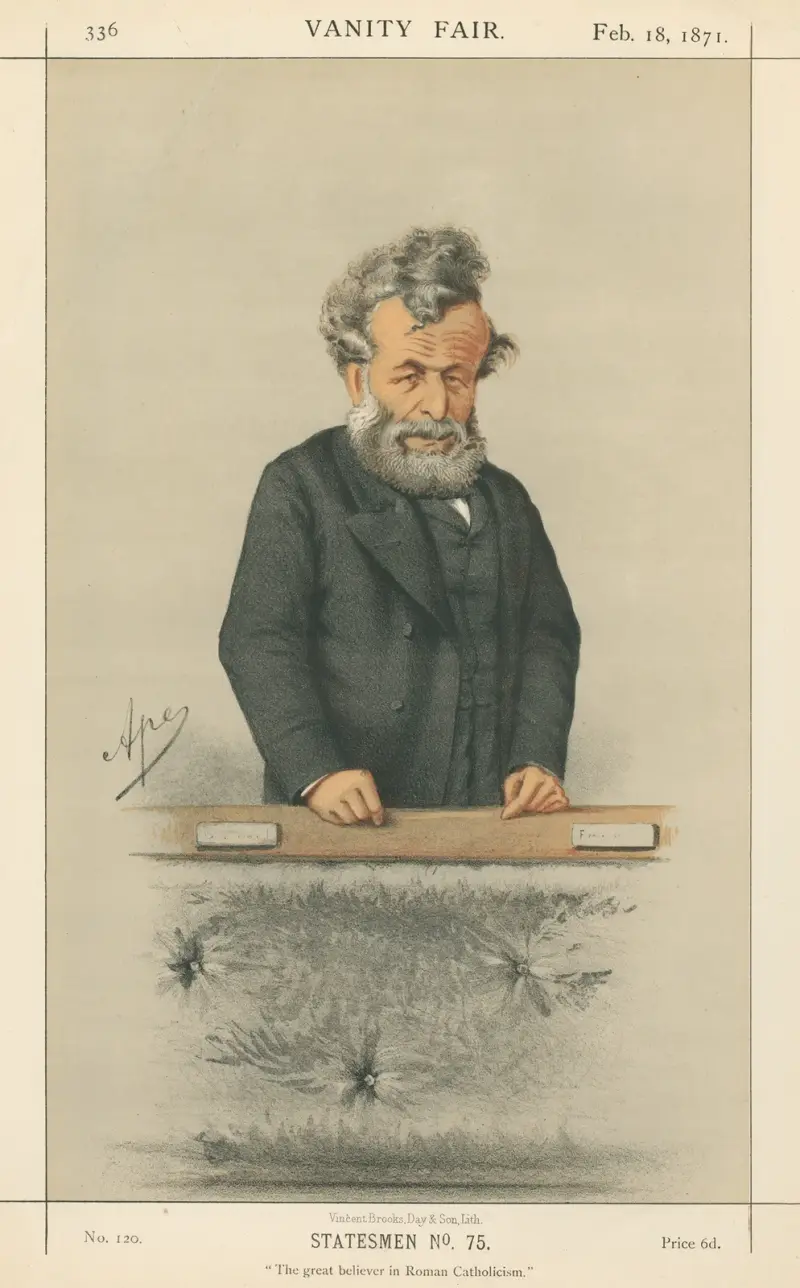 Politicians – ‘The Great Believer in Roman Catholicism.’ Mr. George Hammond Whalley. 18 February 1871 av Carlo Pellegrini