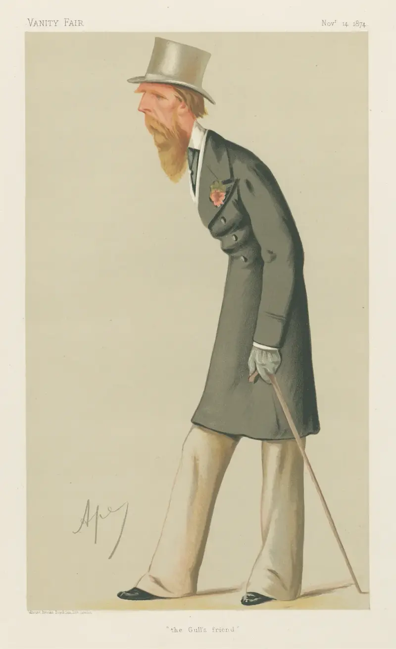 Politicians – ‘The Gull’s Friend.’ Mr. Christopher Sykes. 14 November 1874 av Carlo Pellegrini