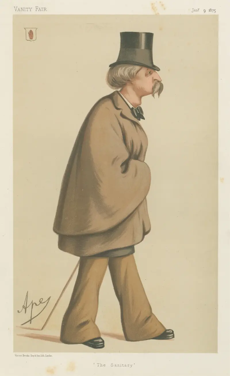 Politicians – ‘The Sanitary’. Sir William Augustus Fraser. January 9, 1875 av Carlo Pellegrini