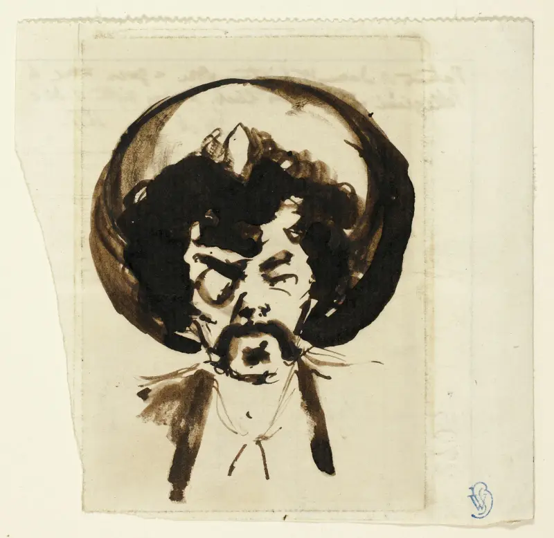 Portrait of Whistler av Carlo Pellegrini