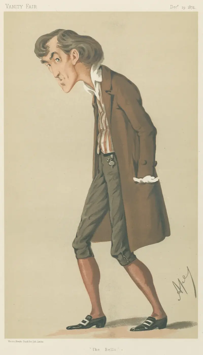 Theater; „The Bells“, Mr. Henry Irving, 19. Dezember 1874 von Carlo Pellegrini