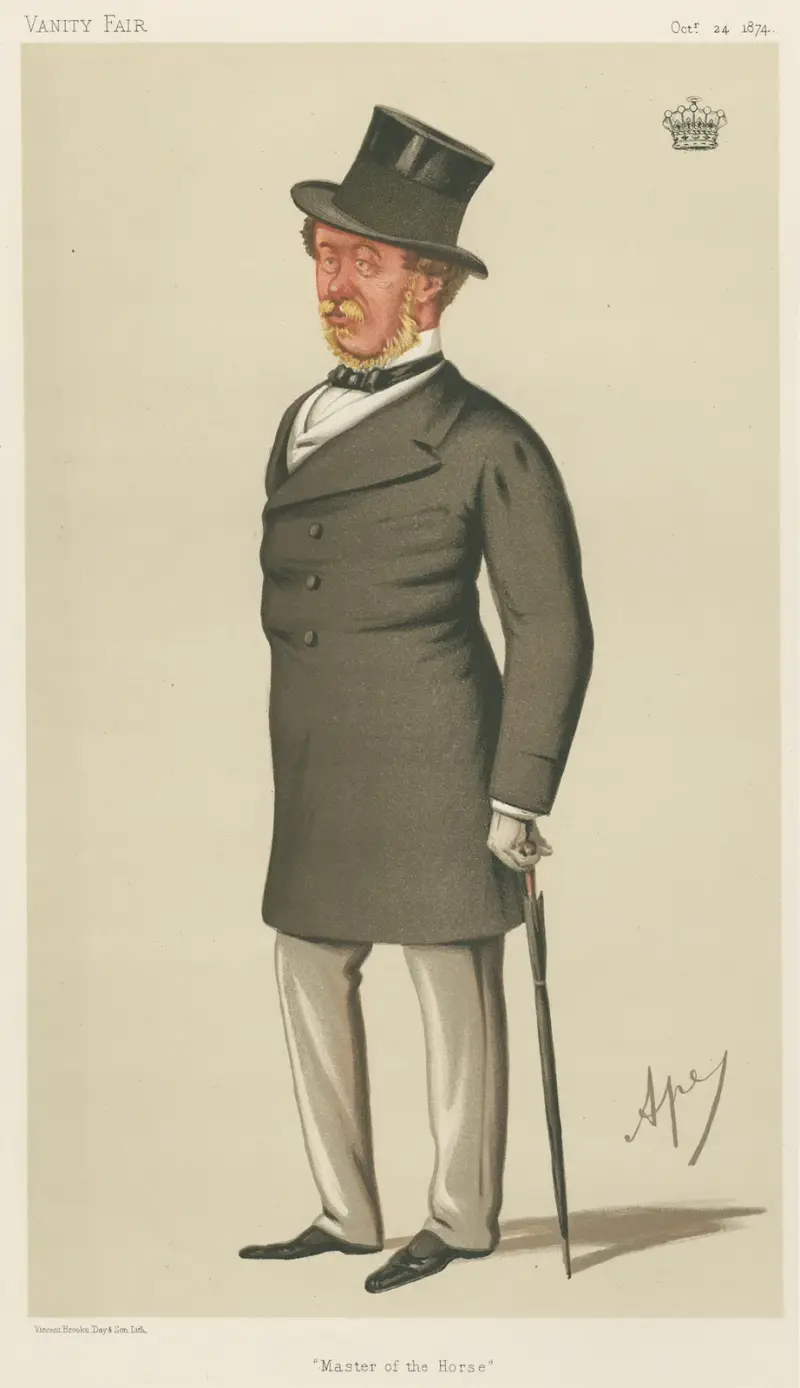 Miłośnicy wyścigów konnych; „Master of the Horse”, hrabia Bradford, 24 października 1874, Carlo Pellegrini