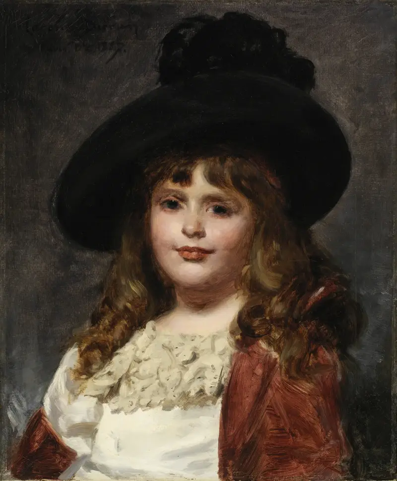 Laura mit sieben Jahren von Carolus-Duran
