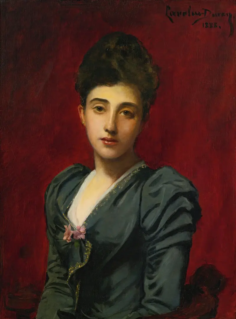 Portrait Of The Countess Lily De Roussy De Sales av Carolus-Duran