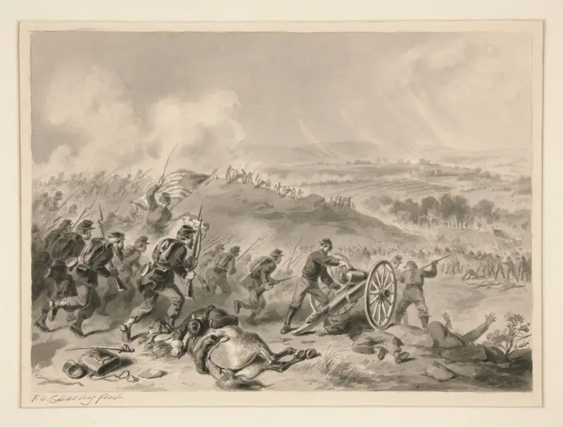 Slaget vid Gettysburg av Felix Octavius Carr Darley