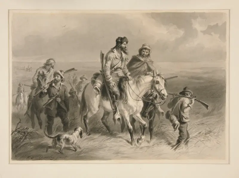 Border Ruffians Invading Kansas av Felix Octavius Carr Darley