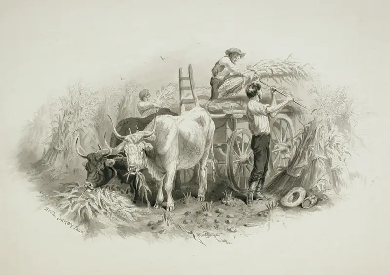 Höskörd (Haying Scene) av Felix Octavius Carr Darley
