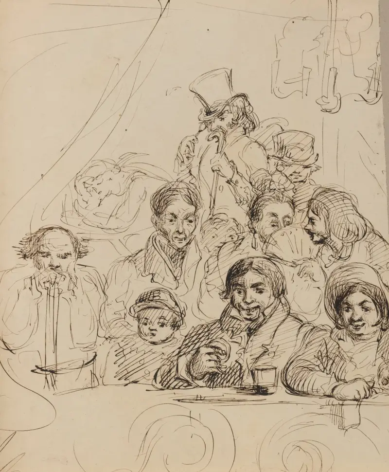 Människor på en bankett av Felix Octavius Carr Darley