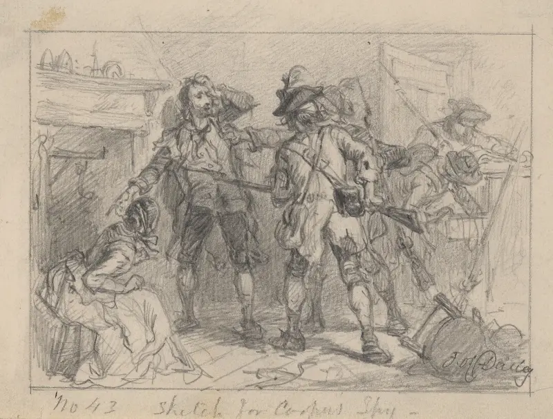Ta bort stenen under kvinnan. av Felix Octavius Carr Darley