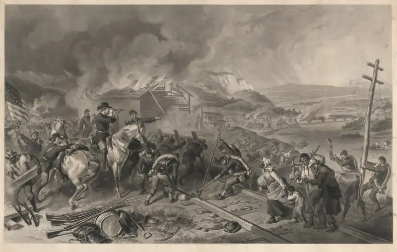 Sherman’s march to the sea av Felix Octavius Carr Darley