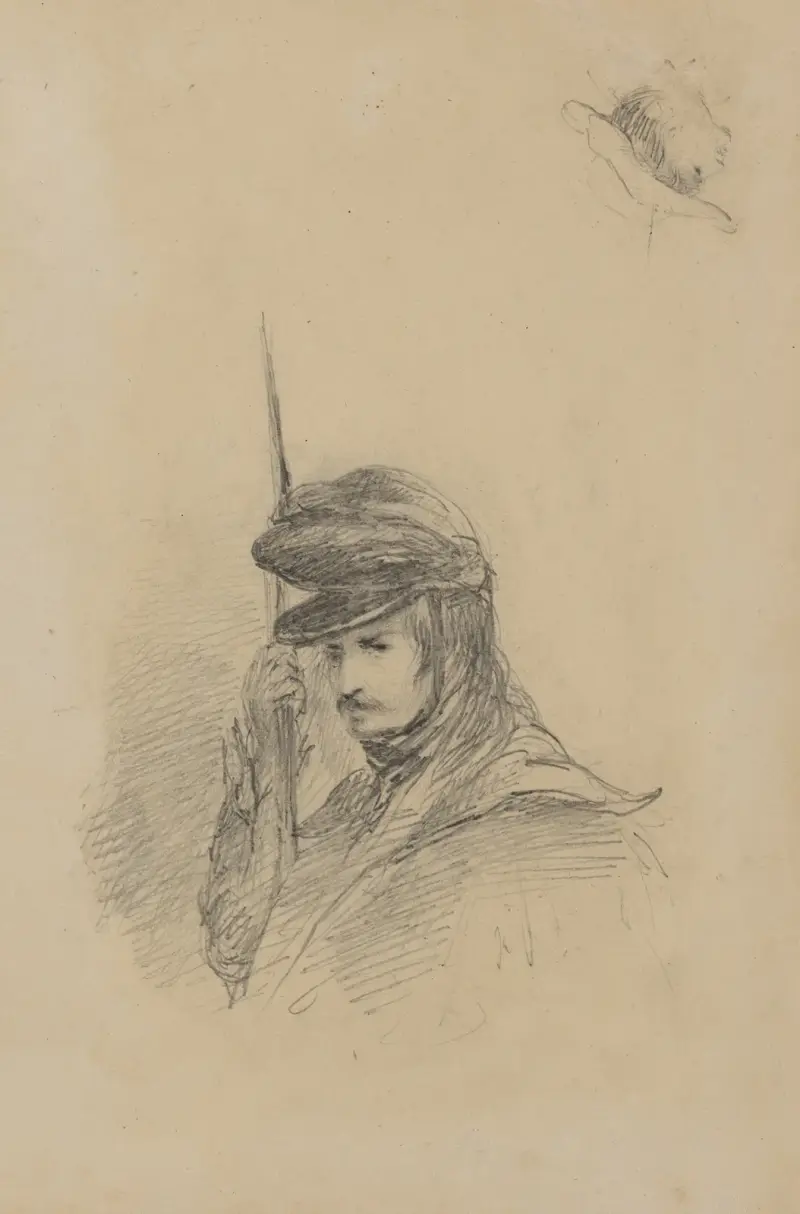 Soldatbyst och kvinno huvud av Felix Octavius Carr Darley