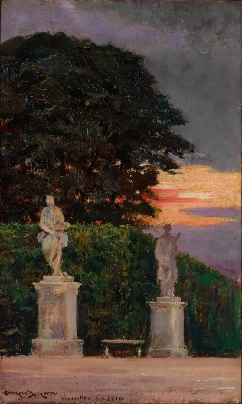 Corner of the Terrace, Versailles av James Carroll Beckwith