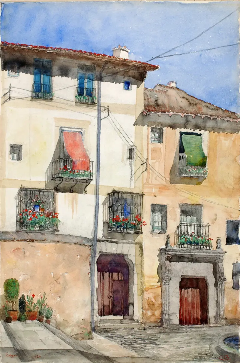 Old House at Segovia, Spain av Cass Gilbert