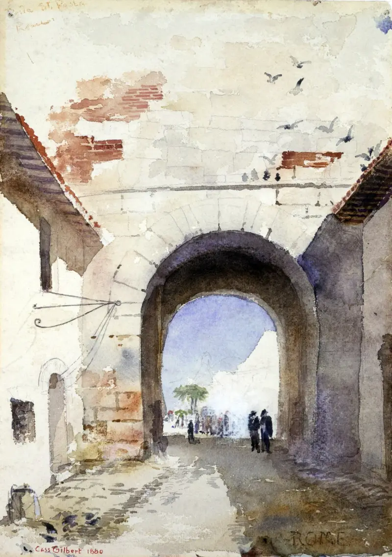 Porta San Paulo, Rome av Cass Gilbert
