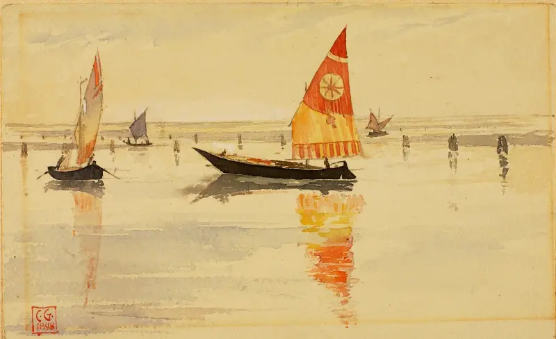 Segelboote (Venedig) von Cass Gilbert