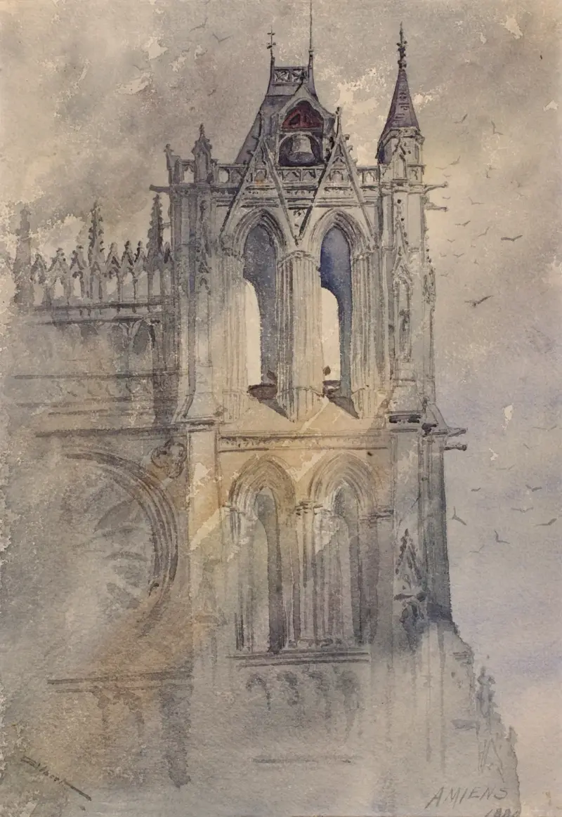 Südwestturm der Kathedrale von Amiens von Cass Gilbert