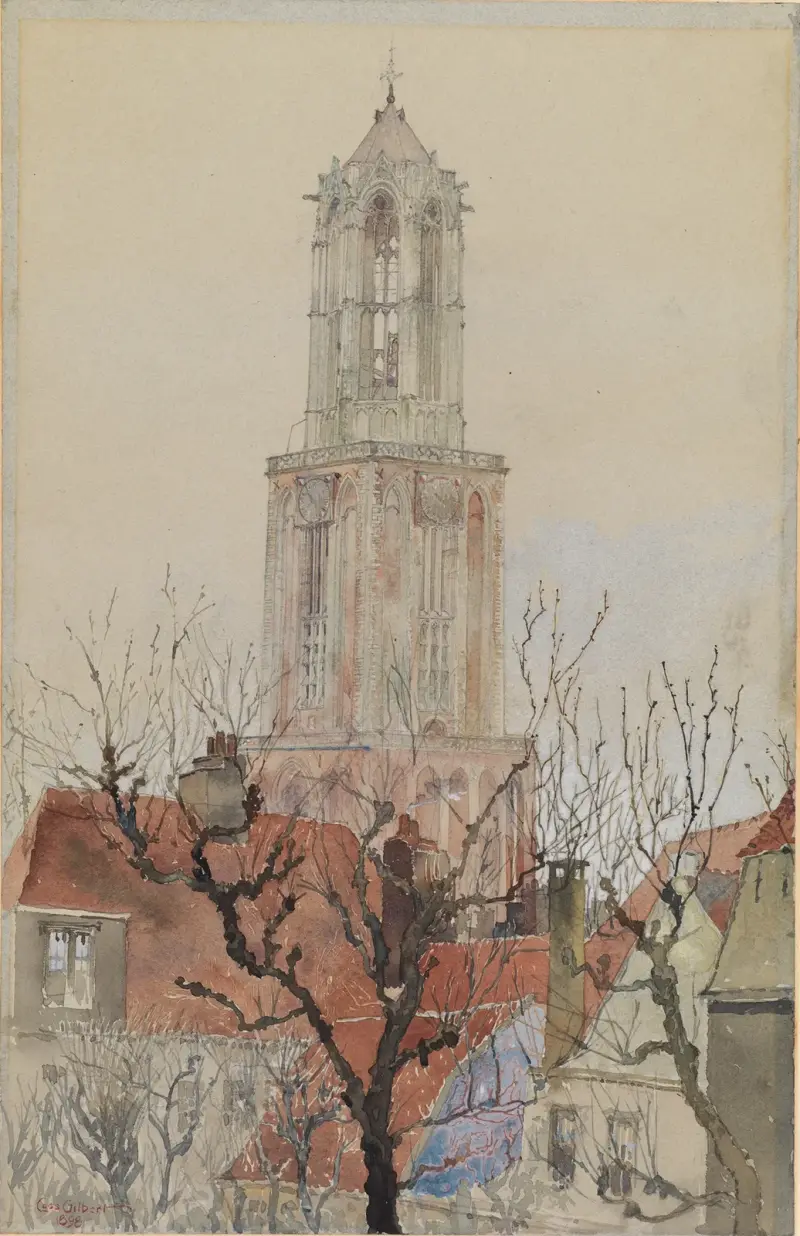 Tower of the Cathedral of Utrecht, Holland av Cass Gilbert