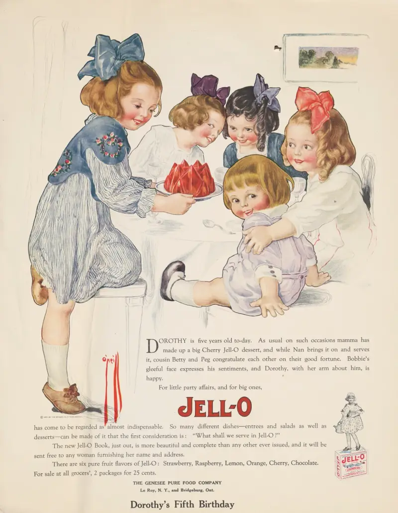 Dorothy’s fifth birthday Jell-o av Rose Cecil O'Neill
