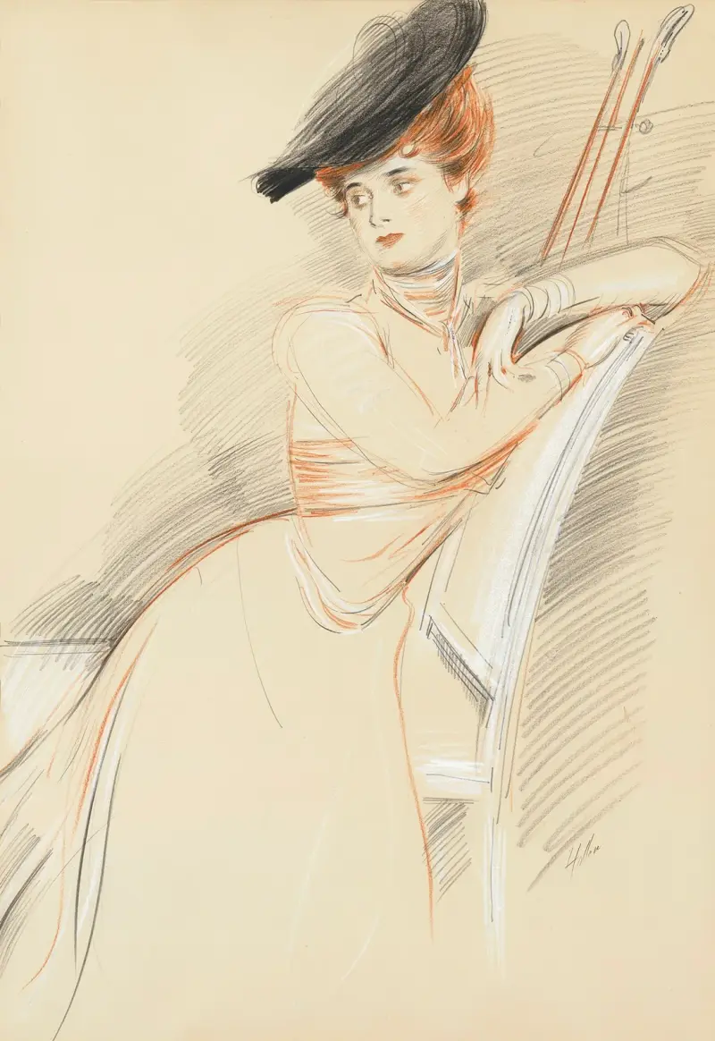 Miss Taylor sitzend von Paul César Helleu