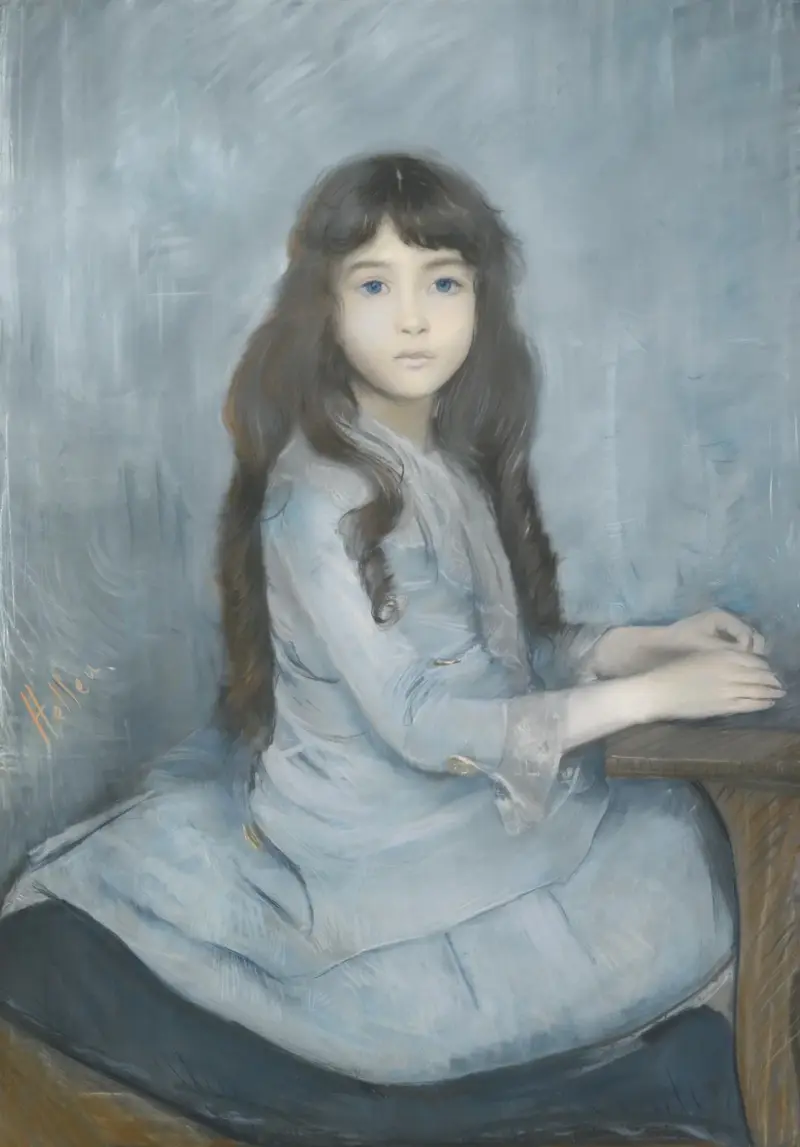 Porträtt av mademoiselle Granier av Paul César Helleu