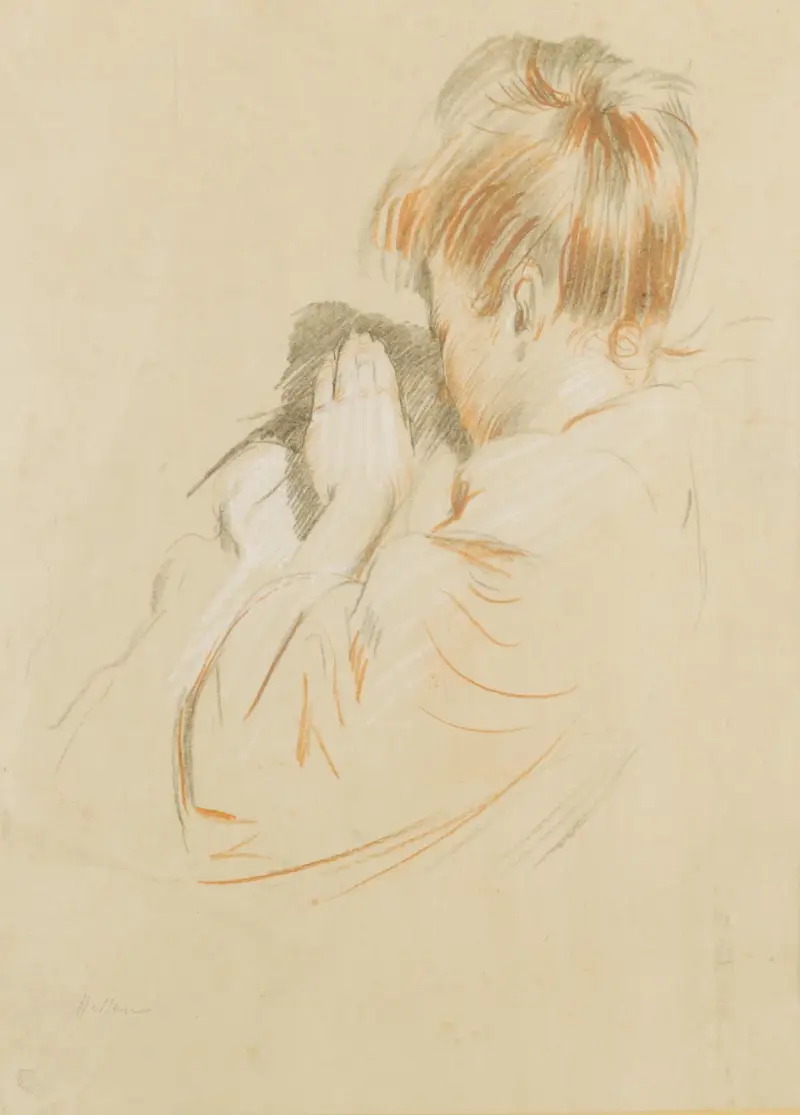 Porträtt av Ellen, konstnärens dotter av Paul César Helleu