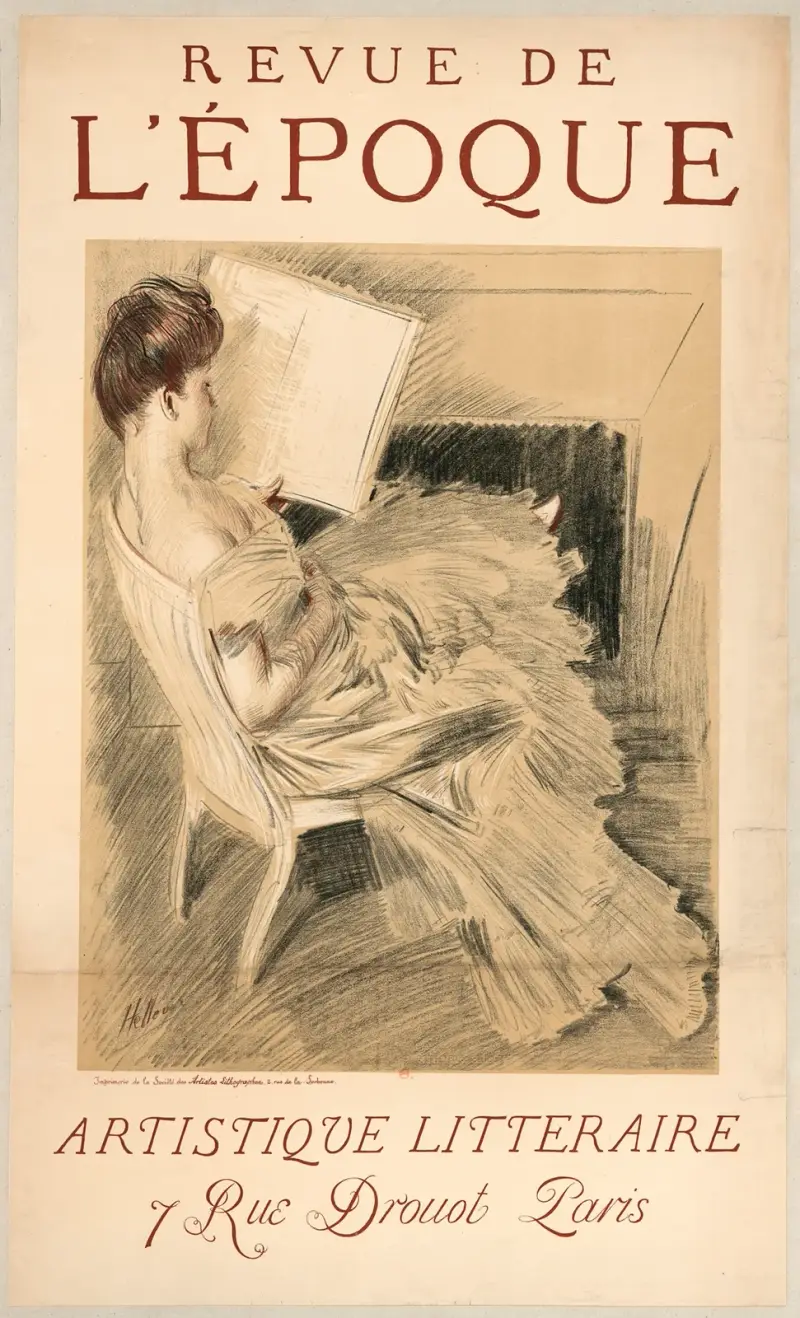 Revue de l’Epoque artistique et littéraire av Paul César Helleu