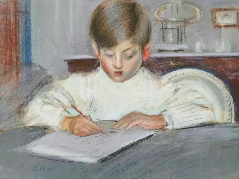 Ritlektionen av Paul César Helleu