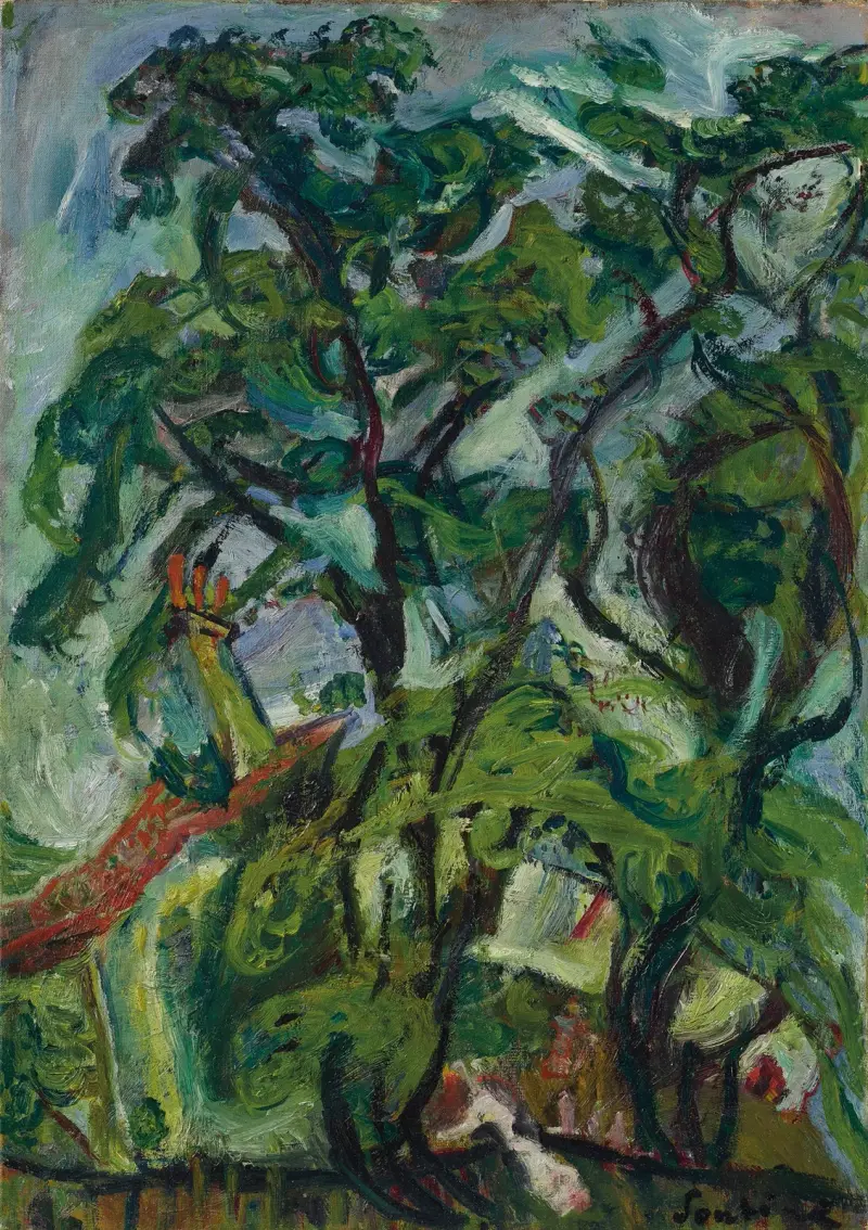 Gourdon-sur-Vence von Chaïm Soutine