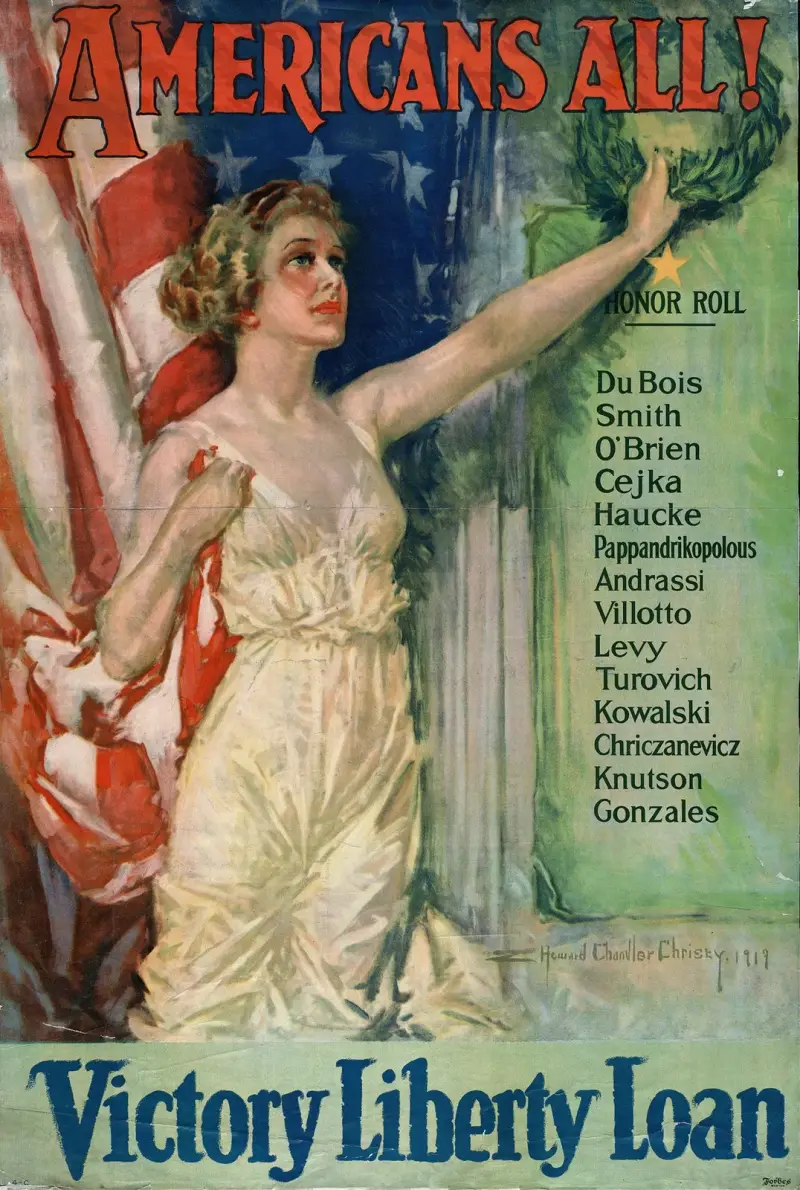 Americans All! Victory Liberty Loan, Howard Chandler Christy