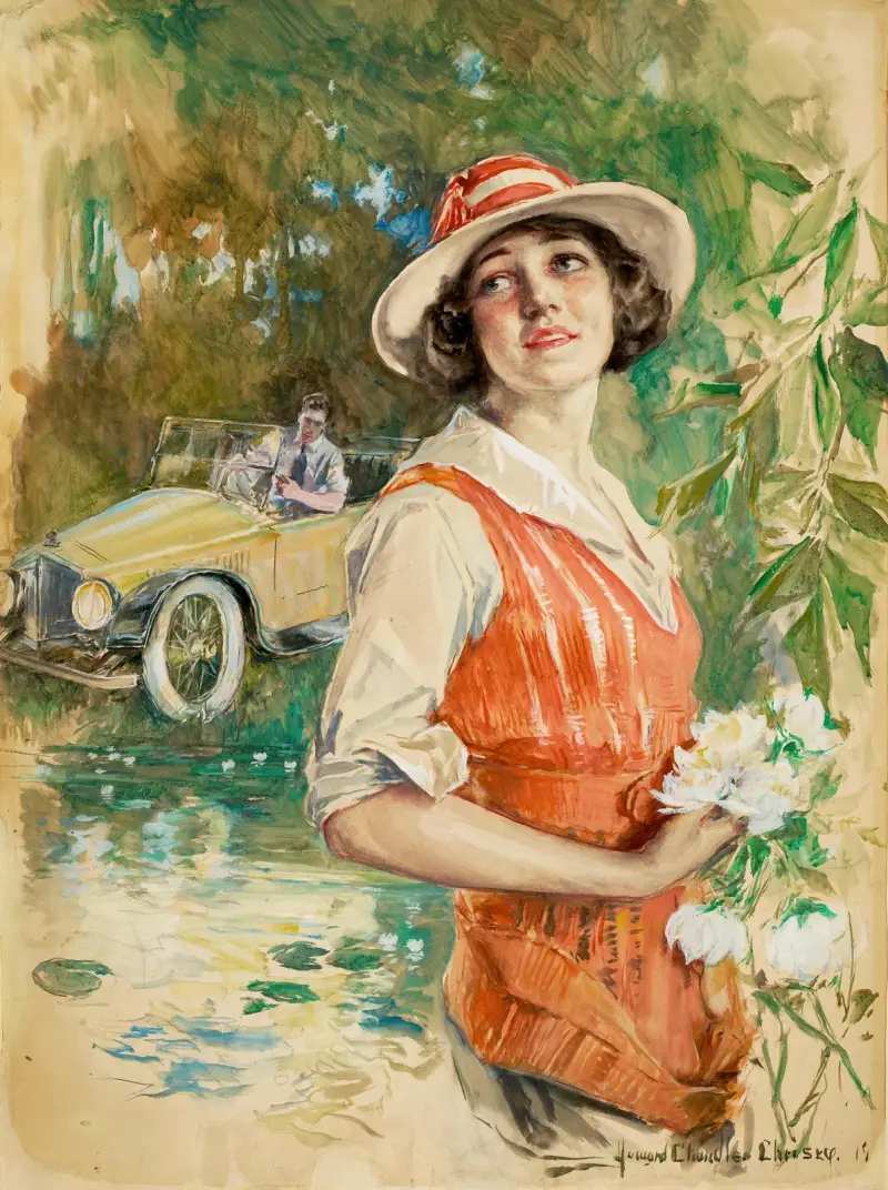 Wesoła jazda samochodem (Szczęśliwe zakończenie), Howard Chandler Christy