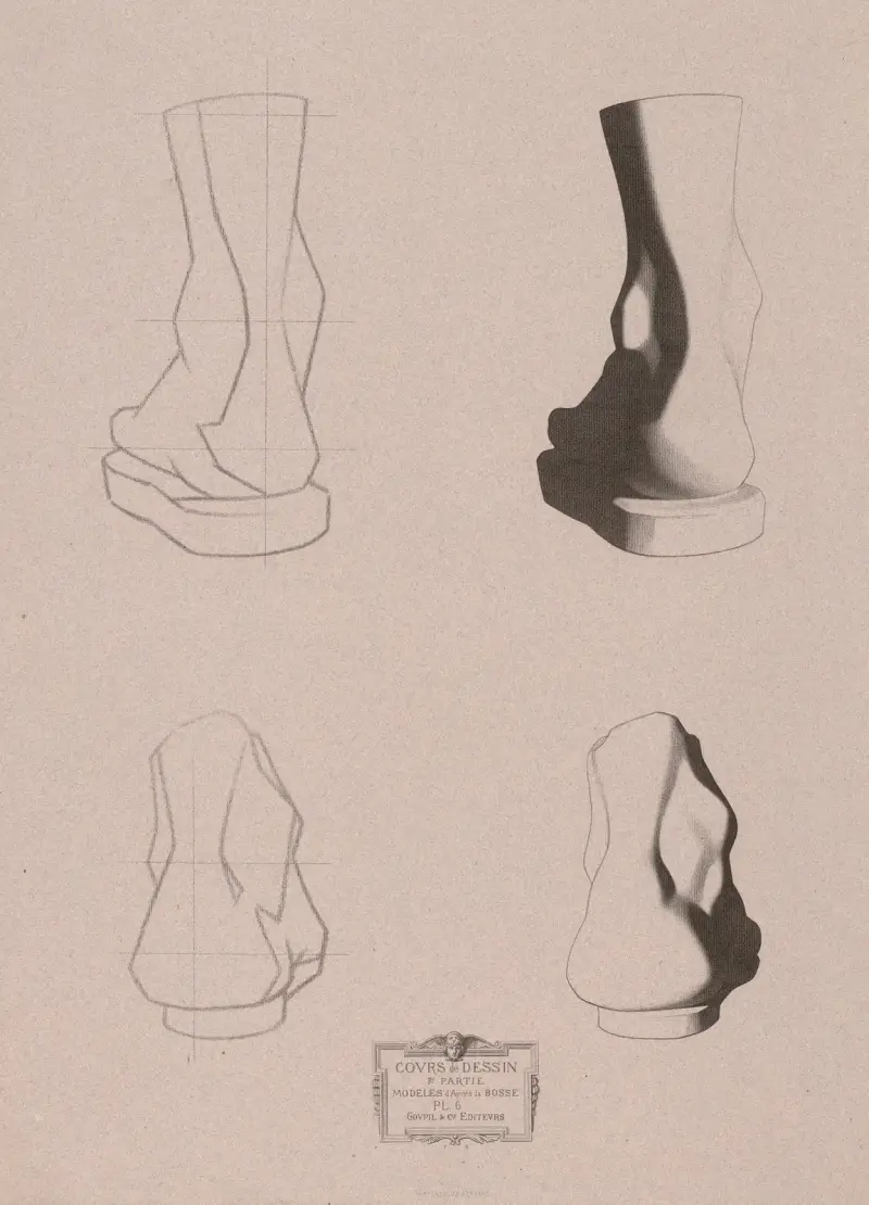 Cours de dessin Pl.06 av Charles Bargue