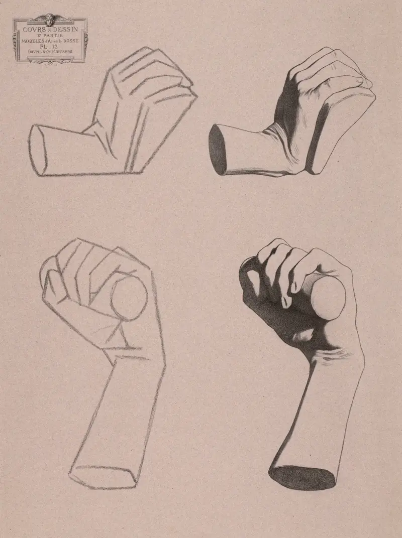 Cours de dessin Pl.13 av Charles Bargue