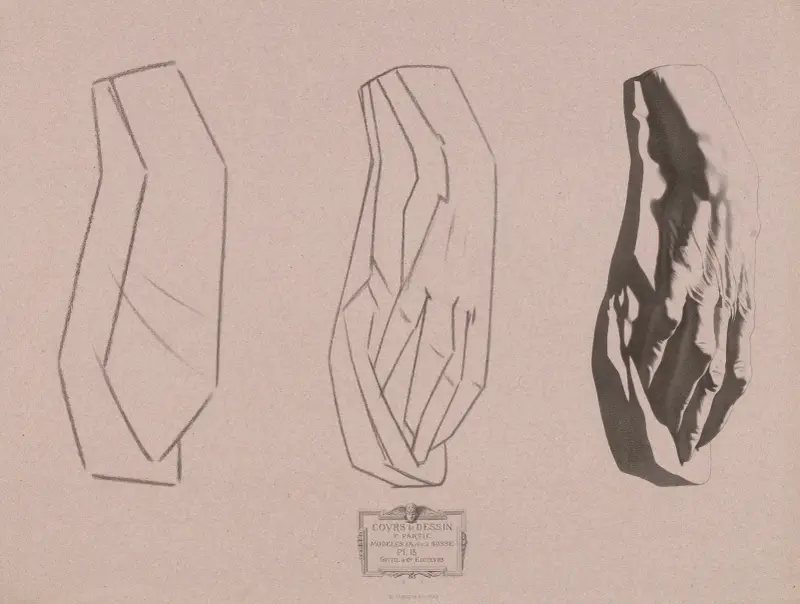Zeichenkurs Taf. 14 von Charles Bargue