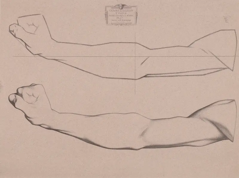 Zeichenkurs Tafel 18 von Charles Bargue