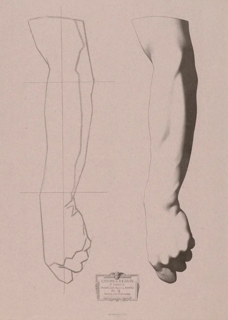 Cours de dessin Pl.19 av Charles Bargue
