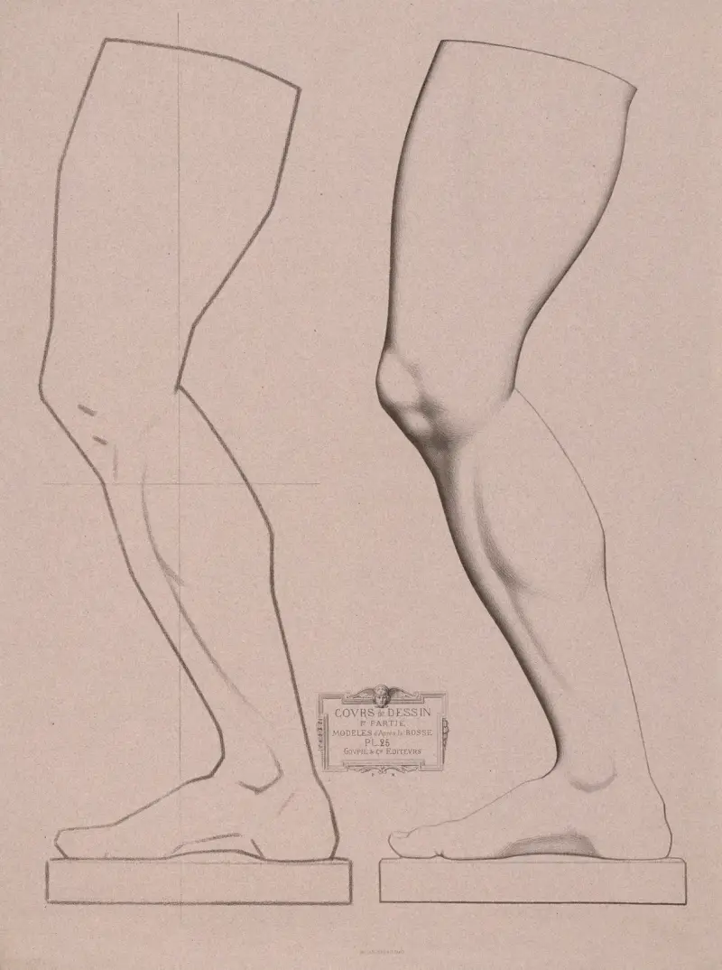 Cours de dessin Pl.26 av Charles Bargue