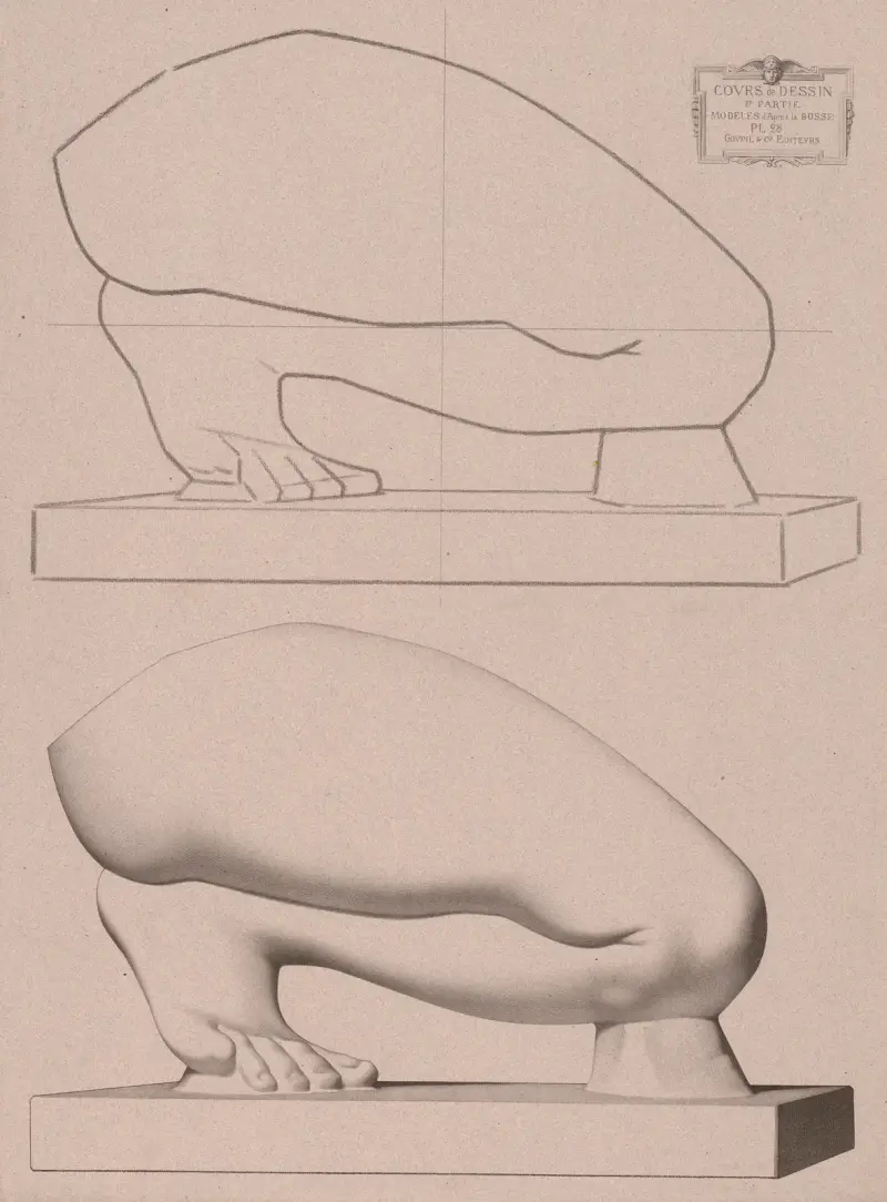 Cours de dessin Pl.28 av Charles Bargue