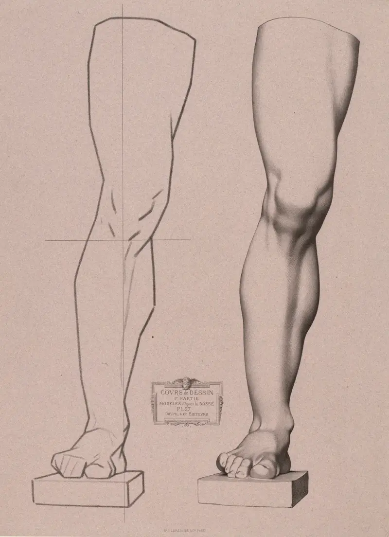 Zeichenkurs Tafel 30 von Charles Bargue
