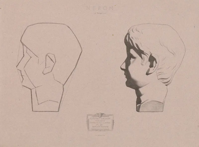 Teckningskurs Pl.32 av Charles Bargue