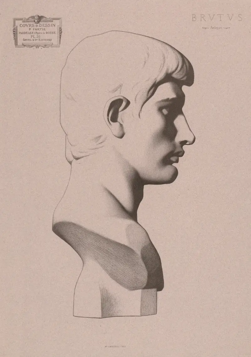 Cours de dessin Pl.38 av Charles Bargue