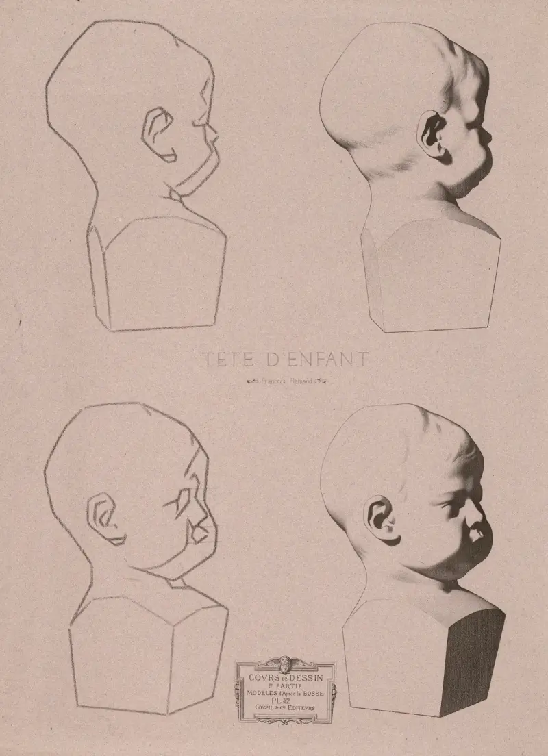 Cours de dessin Pl.45 von Charles Bargue