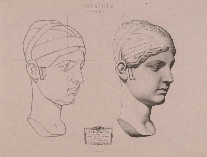 Cours de dessin Pl.46 av Charles Bargue